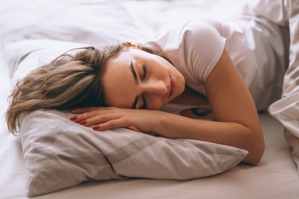 Woman in bed